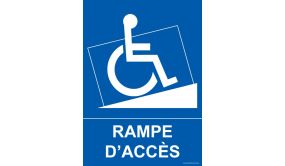 Panneau PMR - Rampe d'accès 