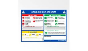 Poster Consignes de Secours - A3