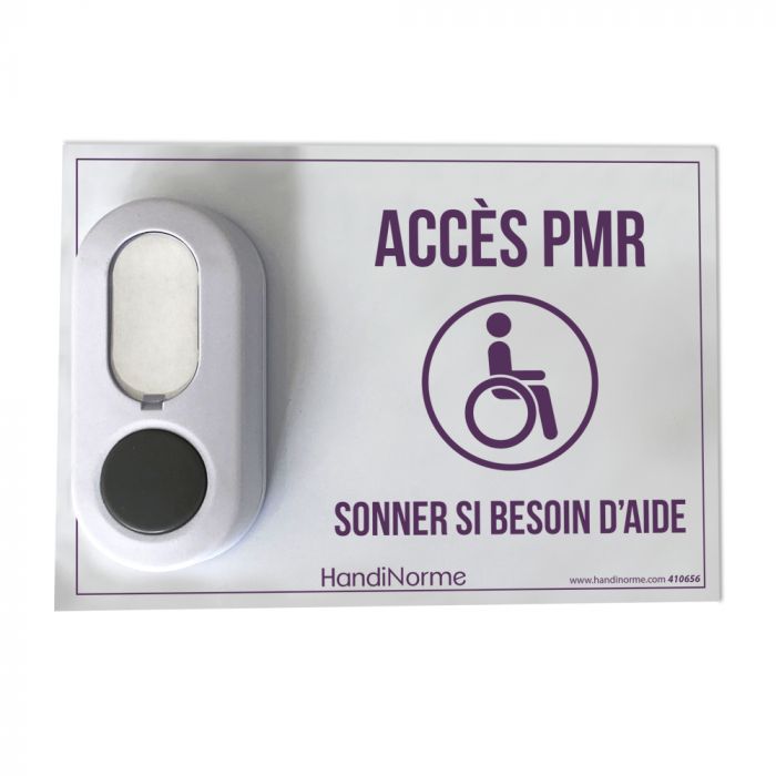 Sonnette d'appel Design pour rampe d'accès handicapé