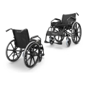 Fauteuil Roulant Easy Noir En Acier Taille 46