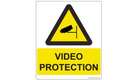 Panneau d'information - Vidéo Protection - 300 x 250 mm
