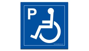 Panneau Place de parking pour personnes à mobilité réduite 