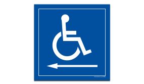 Panneau signalétique Handicapés 