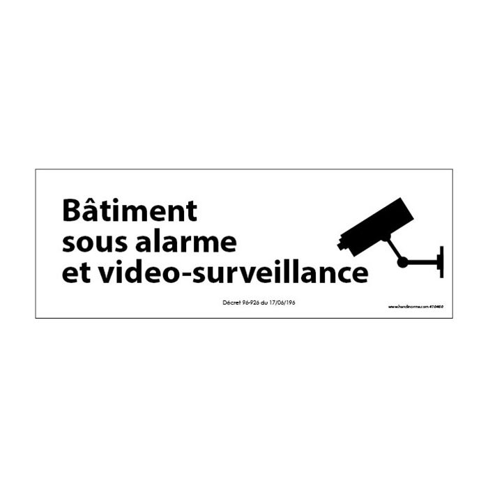 Signalisation de sécurité - Site sous vidéo surveillance