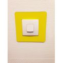 Adhésif carré de repérage des interrupteurs jaune