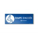 Panneau Design "Rampe d'accès" Flèche gauche