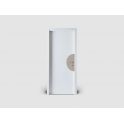 Plaque de porte silhouette DEMI-LUNE hauteur 400mm