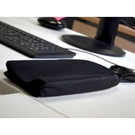 Stock Bureau - 3M Repose-poignet gel avec support-clavier, noir, coussinet