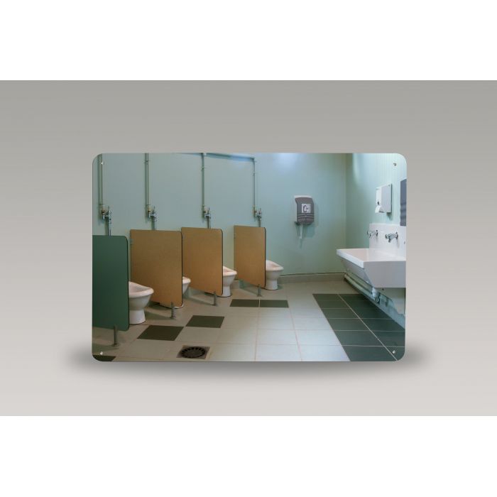 Miroir de surveillance en polycarbonate à bandes réfléchissantes pour  voirie, miroir rectangulaire 40 x 60 cm