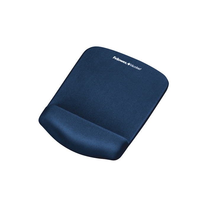 Tapis de souris hama Ergonomique, repose-poignets rembourré, L 215 x l 255  x H 21 mm, mousse PU à mémoire de forme, noir ou bleu à prix avantageux