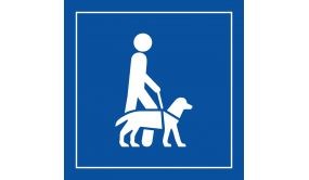Panneau Accessibilité, chien guide ou d'assistance