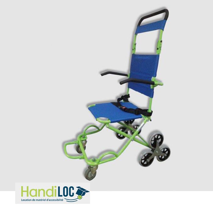 Chaise portoir 4 roues pour le transfert et l'évacuation - Handicap Accès