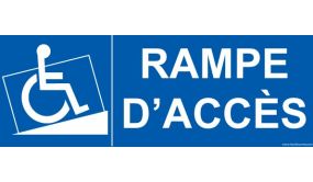 Panneau Rampe d'accès Handicapé