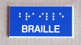 signalétique braille sur mesure